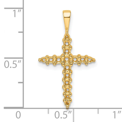 14k Diamond Cross Mounting