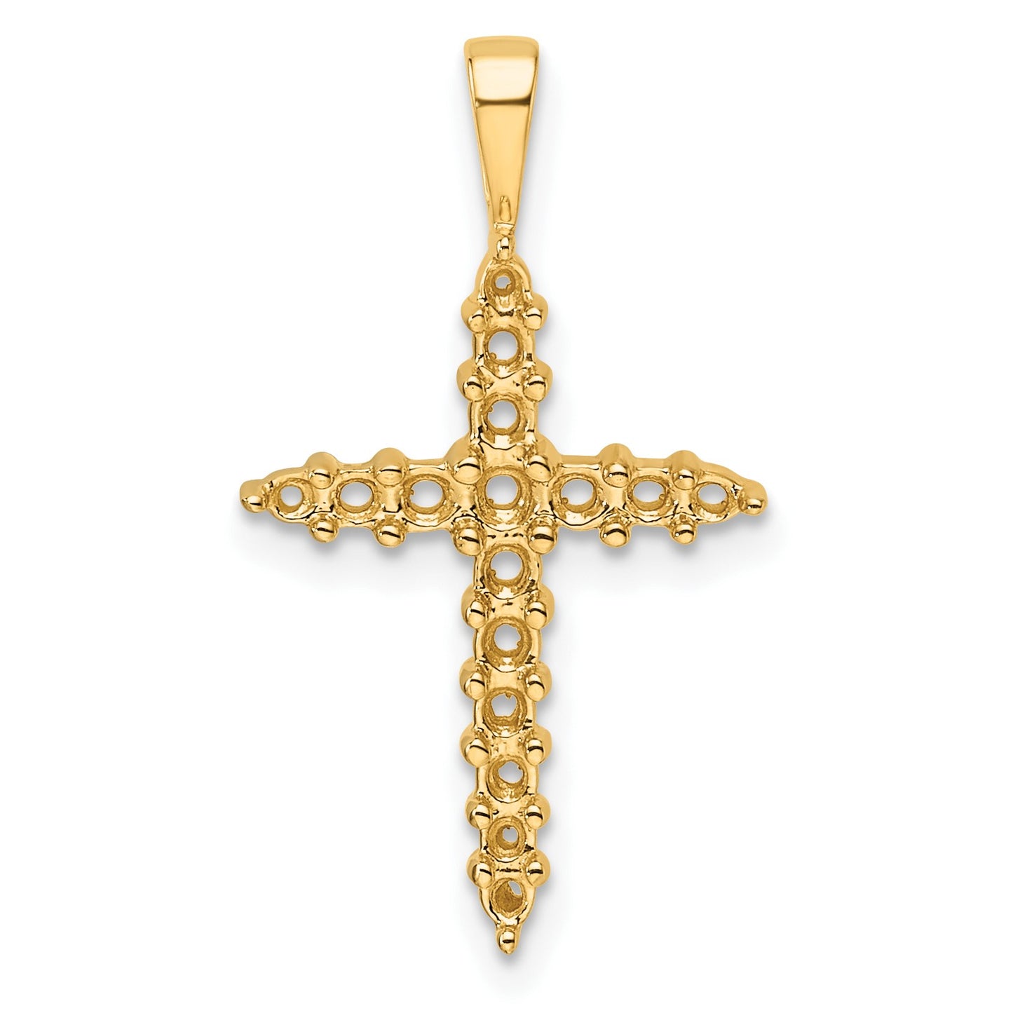 14k Diamond Cross Mounting