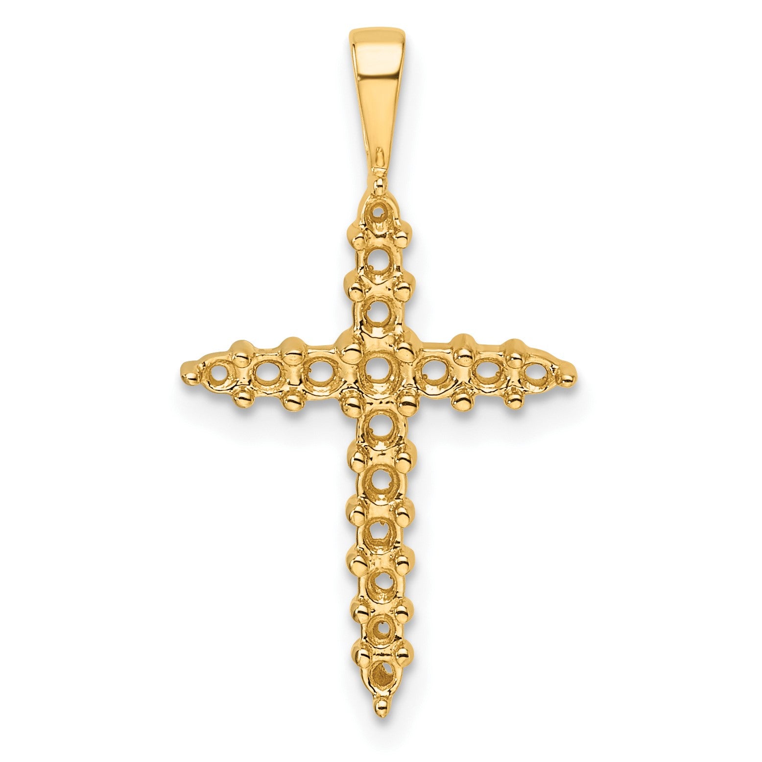 14k Diamond Cross Mounting