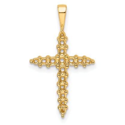 14k Diamond Cross Mounting