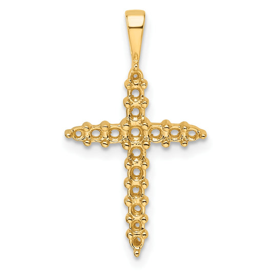 14k Diamond Cross Mounting