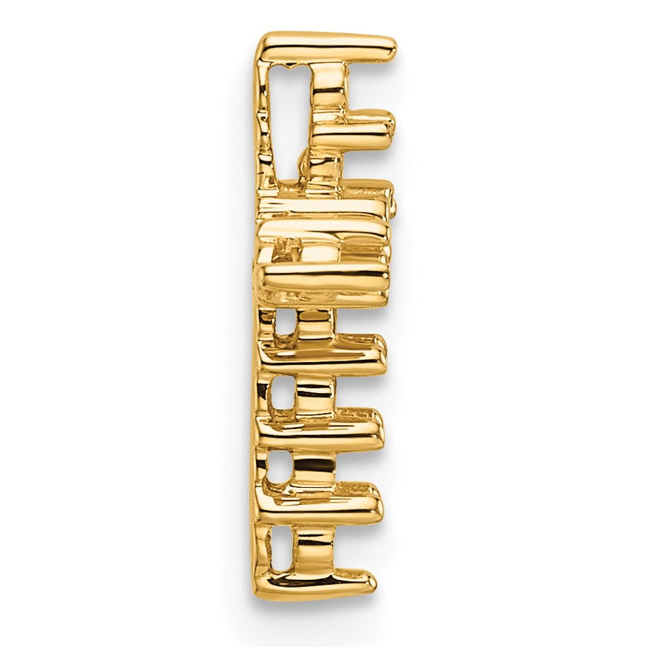 14k Diamond Cross Chain Slide Mounting