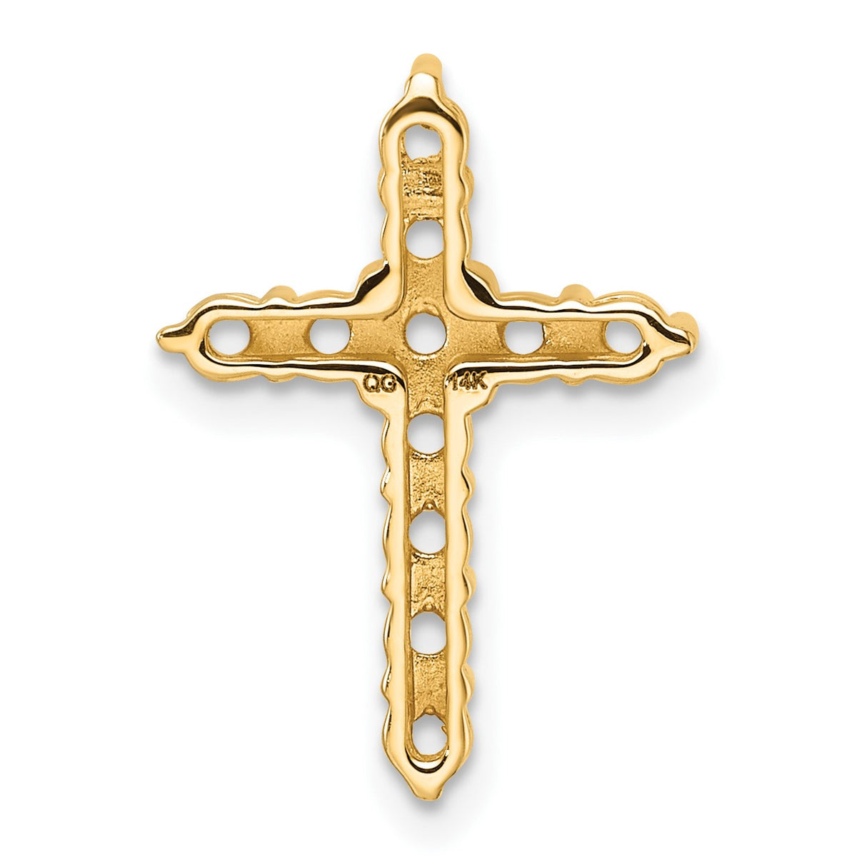 14k 3/4ct Cross Chain Slide Mounting