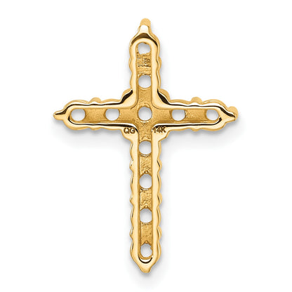 14k 3/4ct Cross Chain Slide Mounting