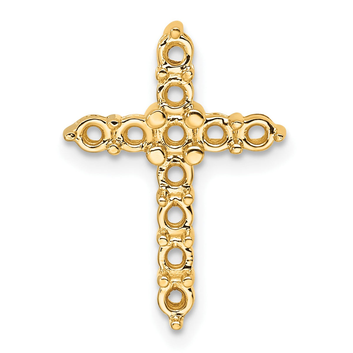 14k 3/4ct Cross Chain Slide Mounting