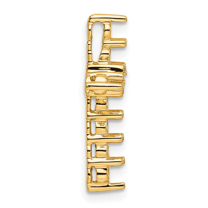 14k 1ct Cross Chain Slide Mounting