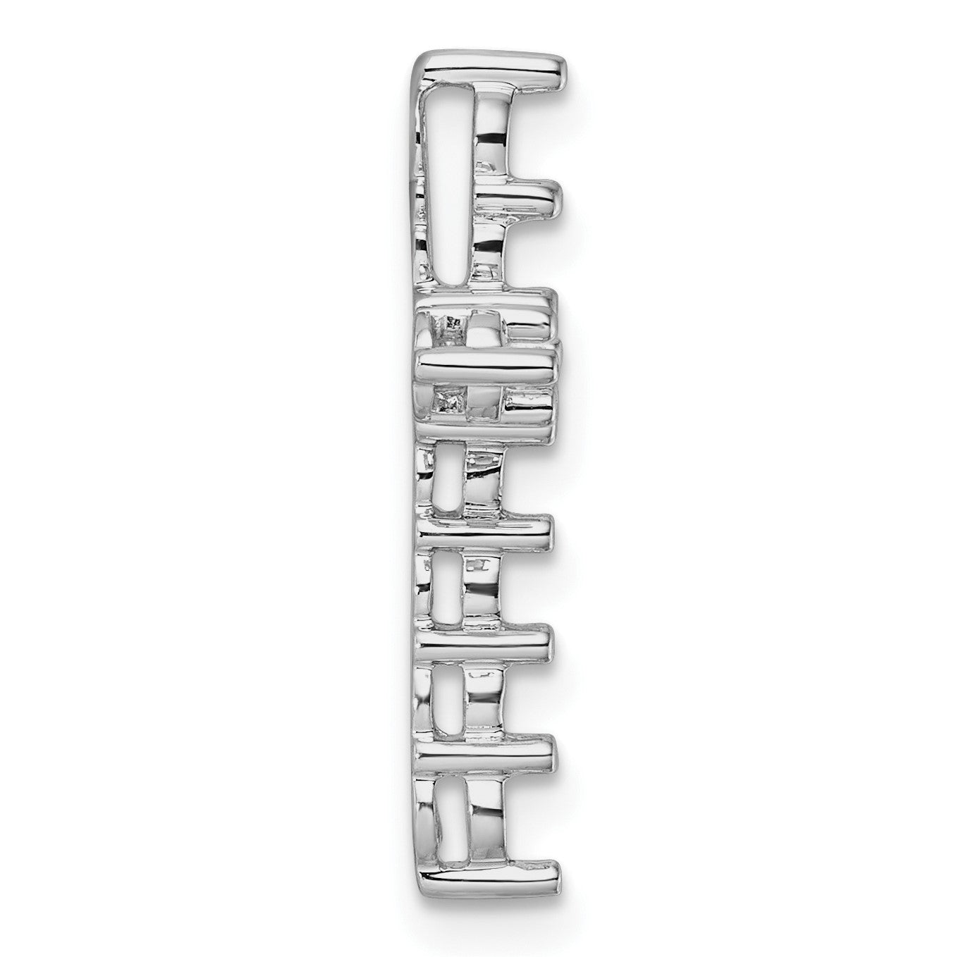 14k White Gold 1 1/4ct Cross Pendant Mounting