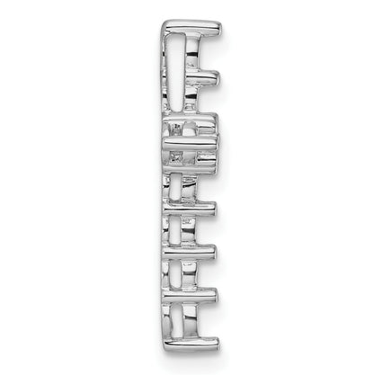14k White Gold 1 1/4ct Cross Pendant Mounting
