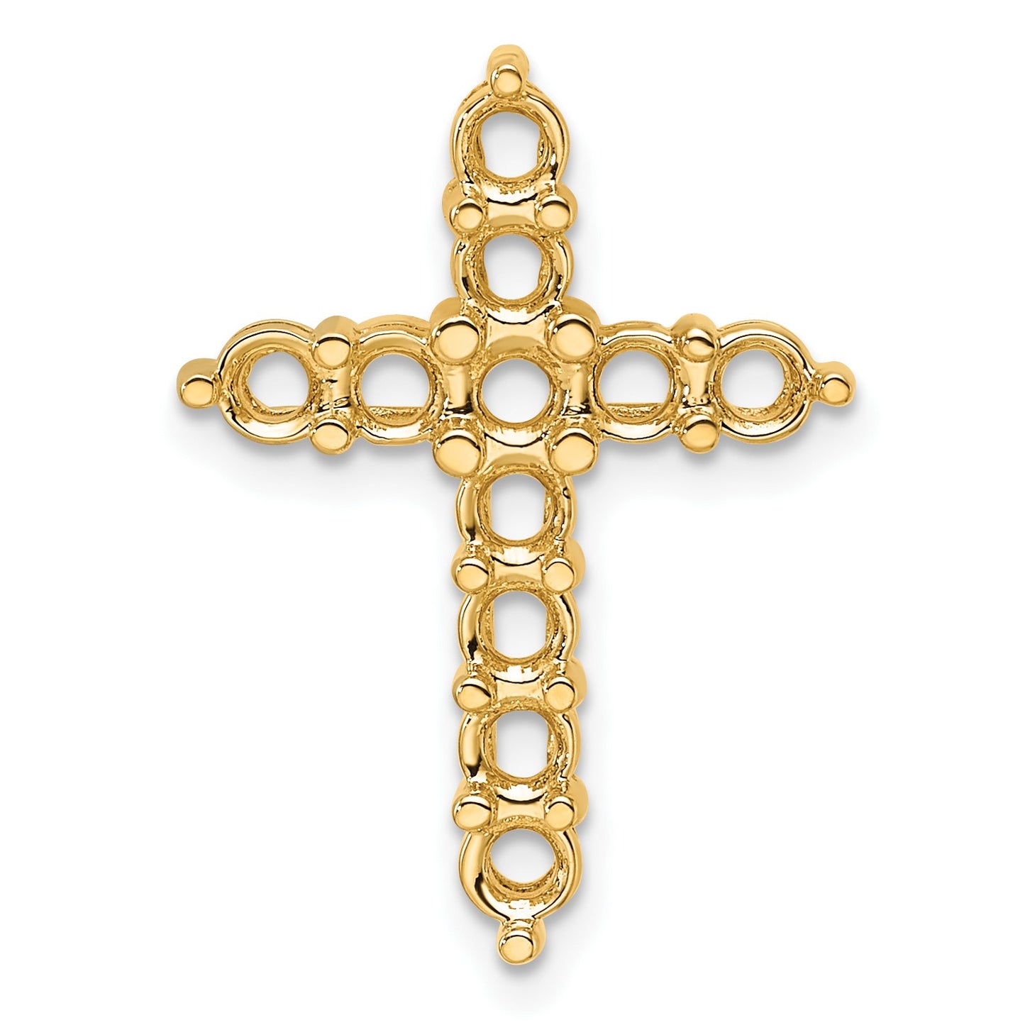 14k 1 1/4ct Cross Pendant Mounting