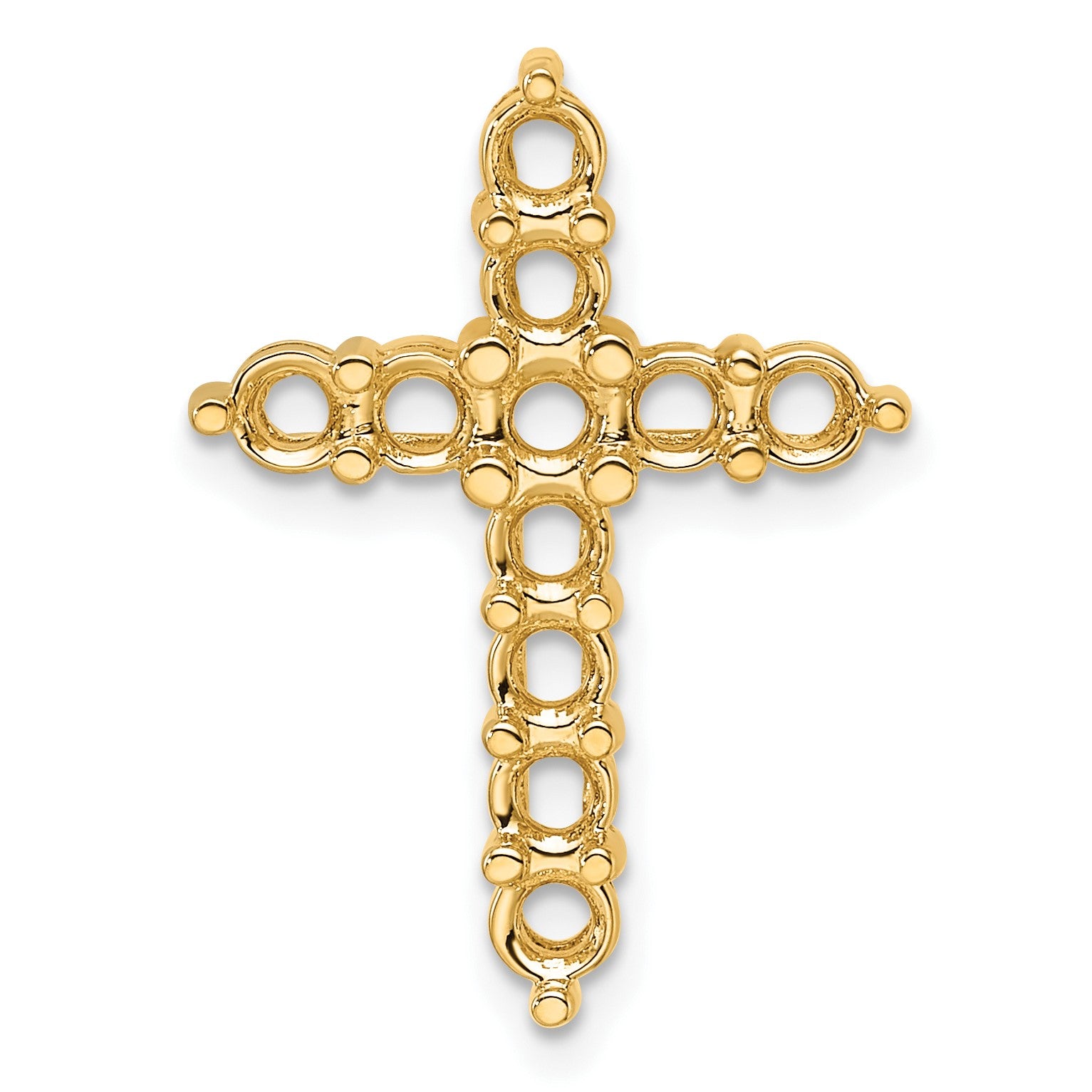 14k 1 1/4ct Cross Pendant Mounting