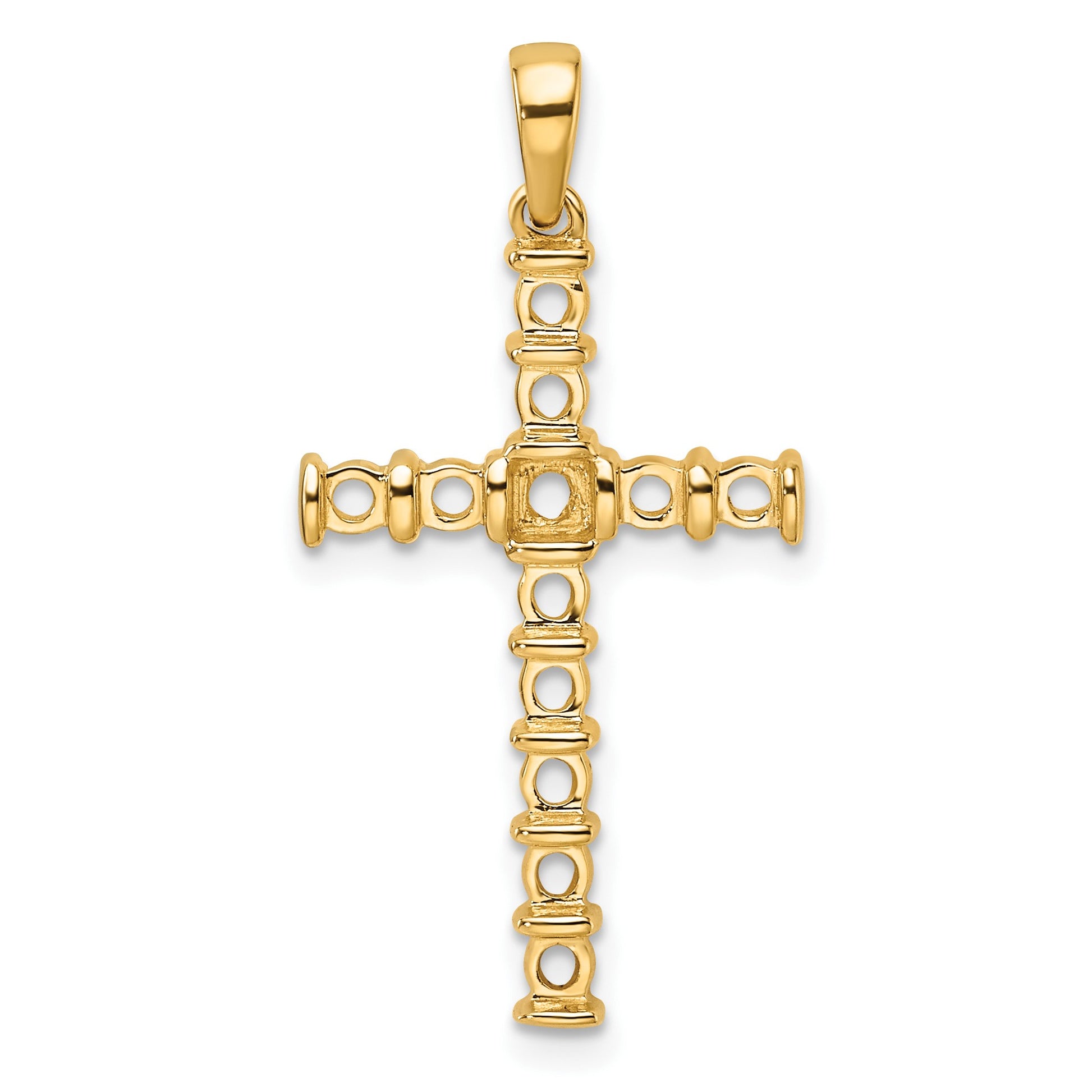 14k Latin Cross Pendant Mounting