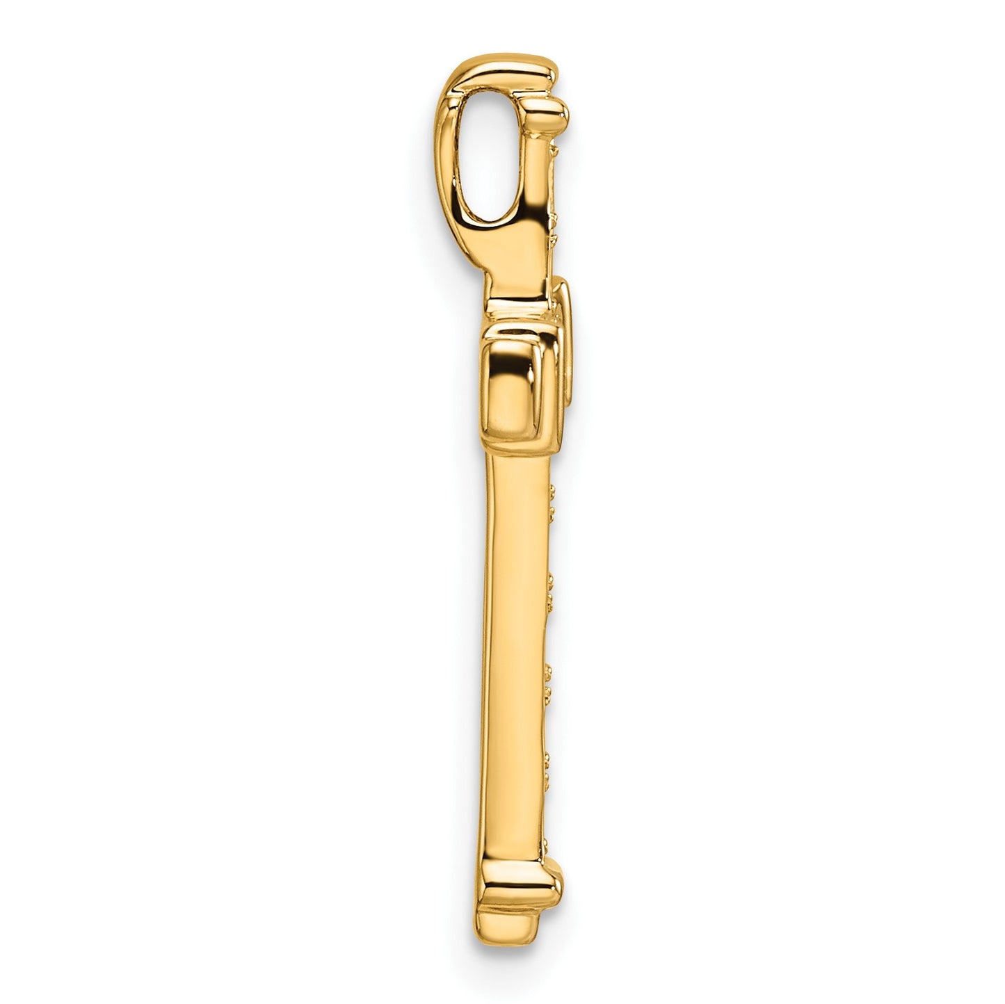 14k Latin Cross Chain Slide Mounting