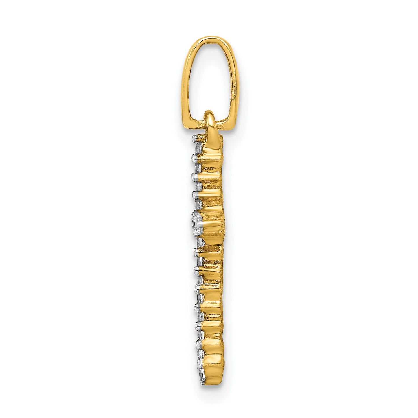 14k 1/6 carat Diamond Cross Pendant
