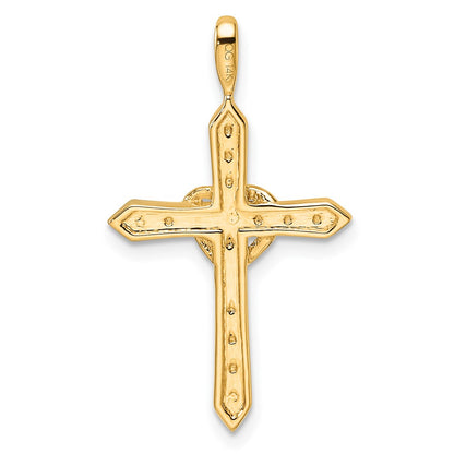 14k Heart Cross Pendant Mounting