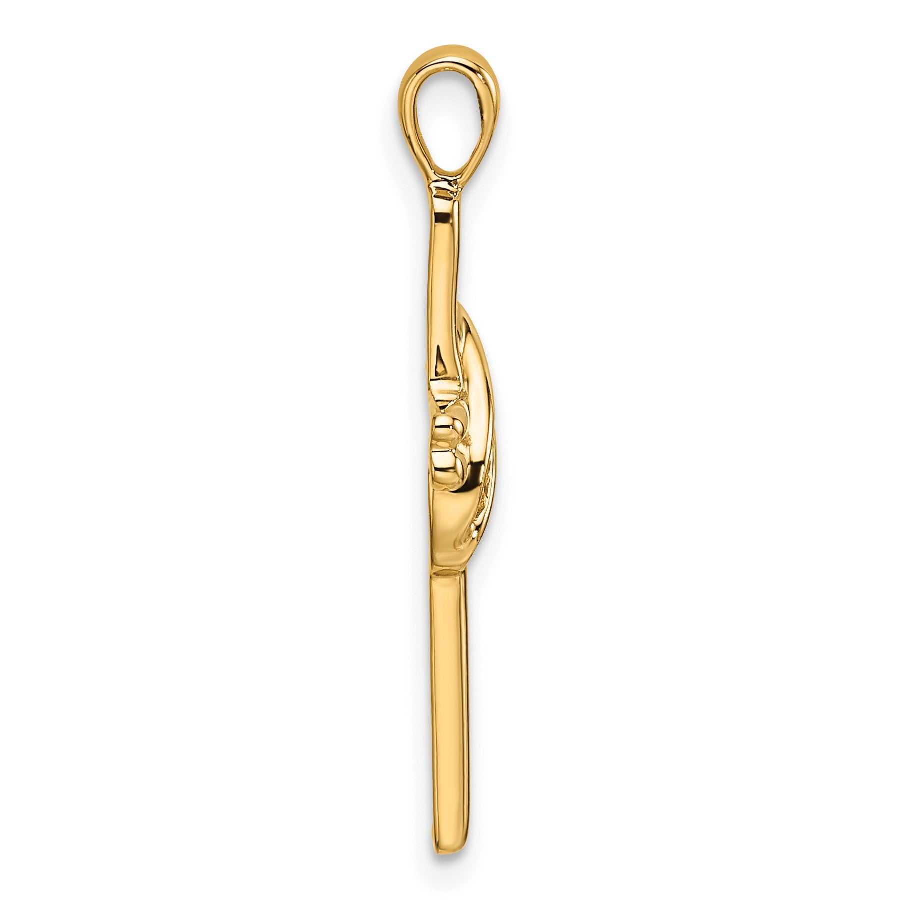 14k Cross Pendant Mounting