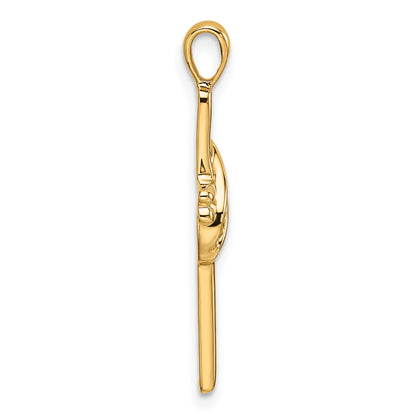 14k Cross Pendant Mounting