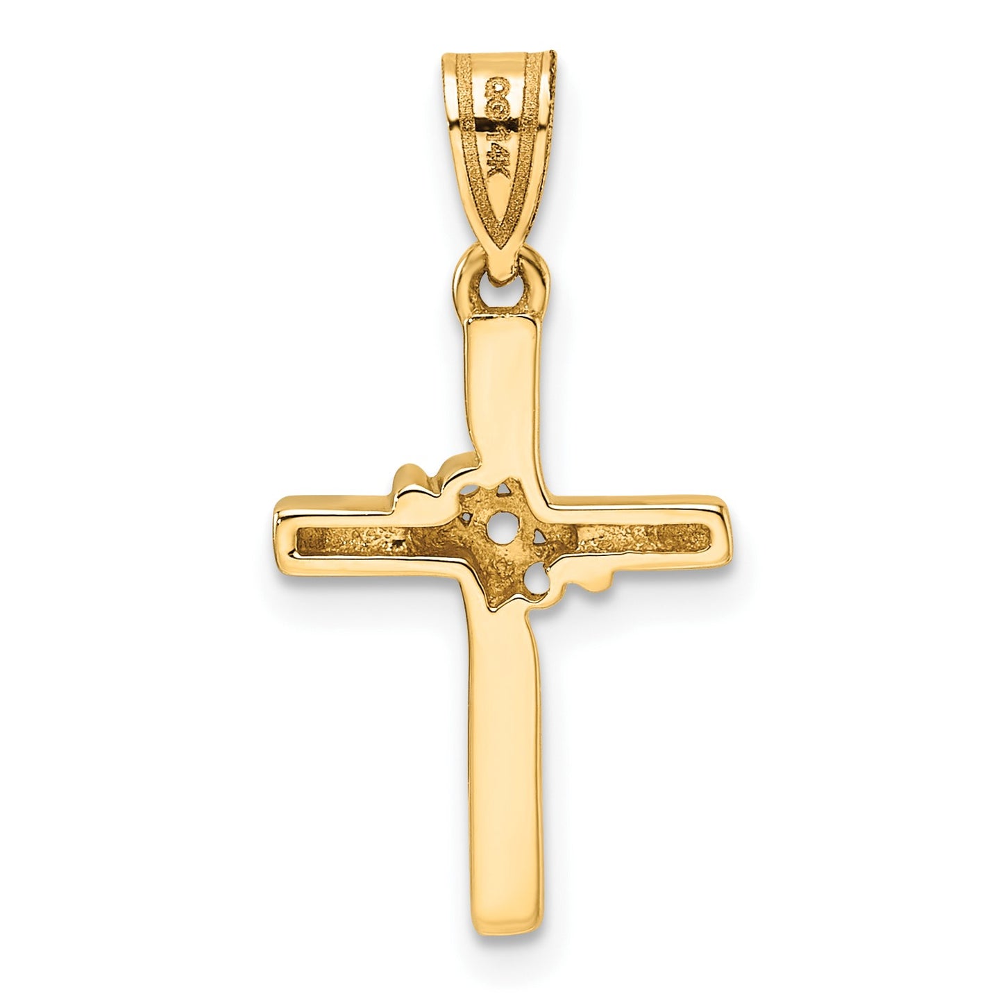 14k Diamond Cross Mounting