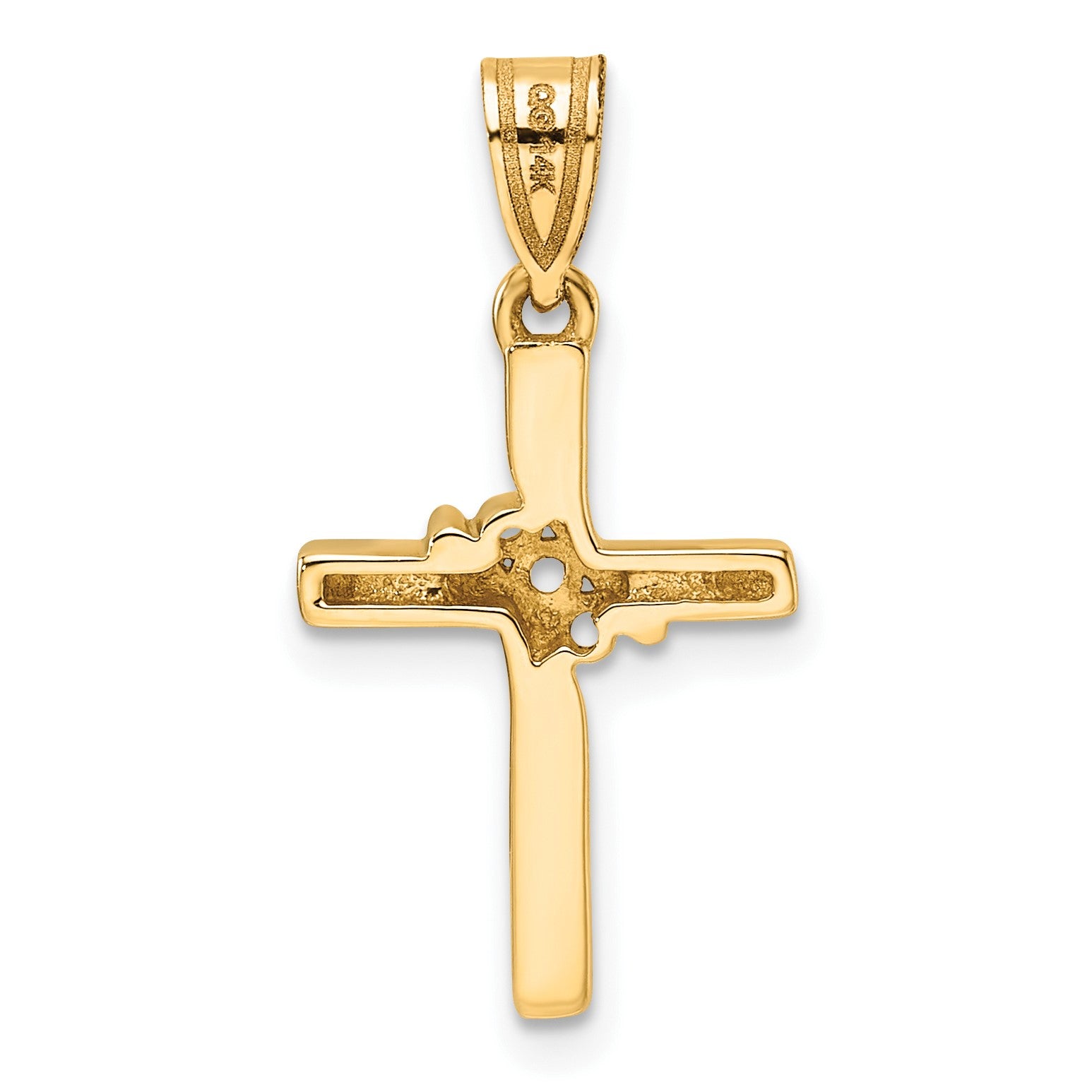 14k Diamond Cross Mounting