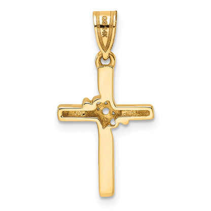 14k Diamond Cross Mounting