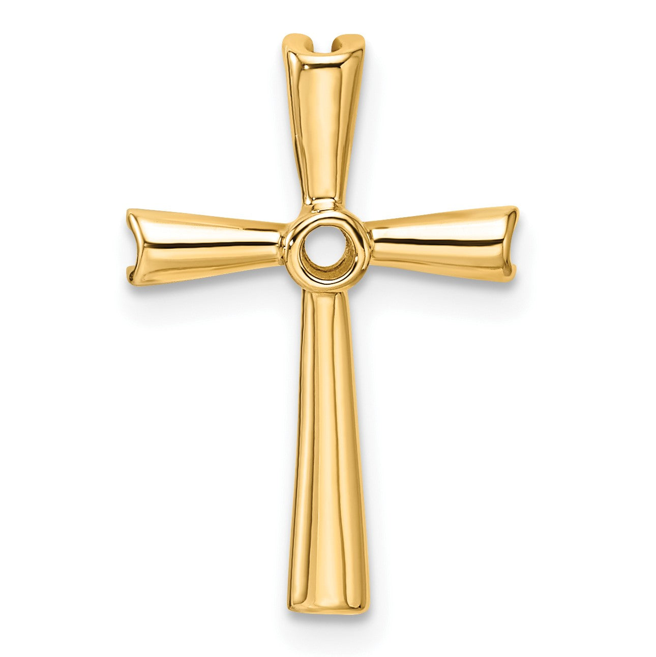 14k Cross Chain Slide Mounting