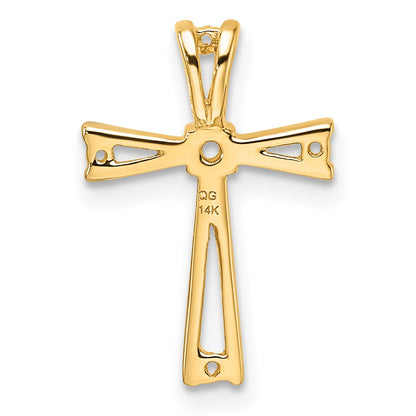 14k Cross Chain Slide Mounting