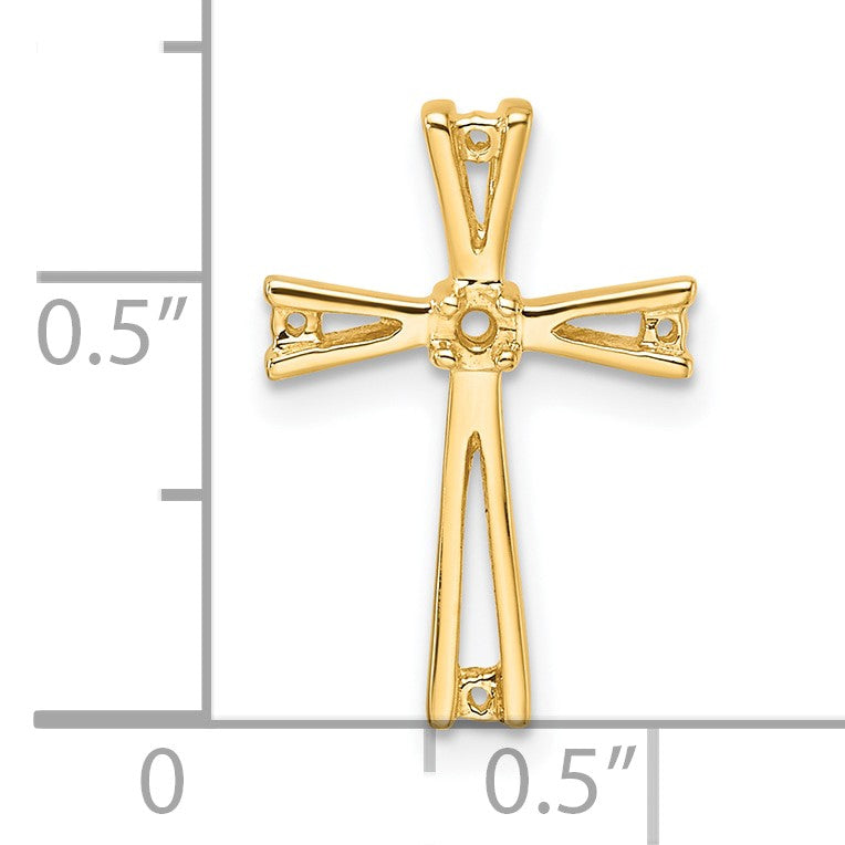 14k Cross Chain Slide Mounting