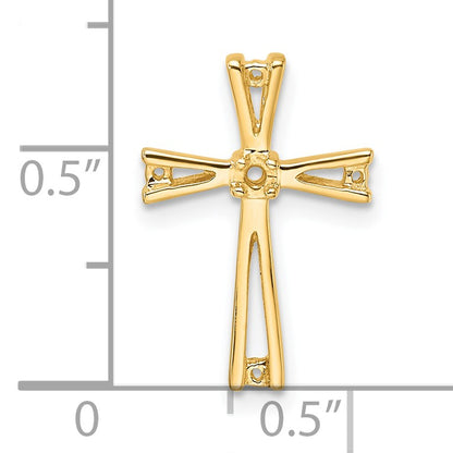 14k Cross Chain Slide Mounting