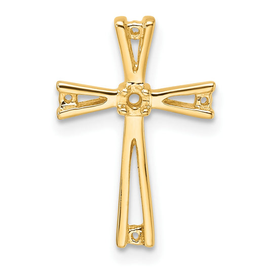 14k Cross Chain Slide Mounting