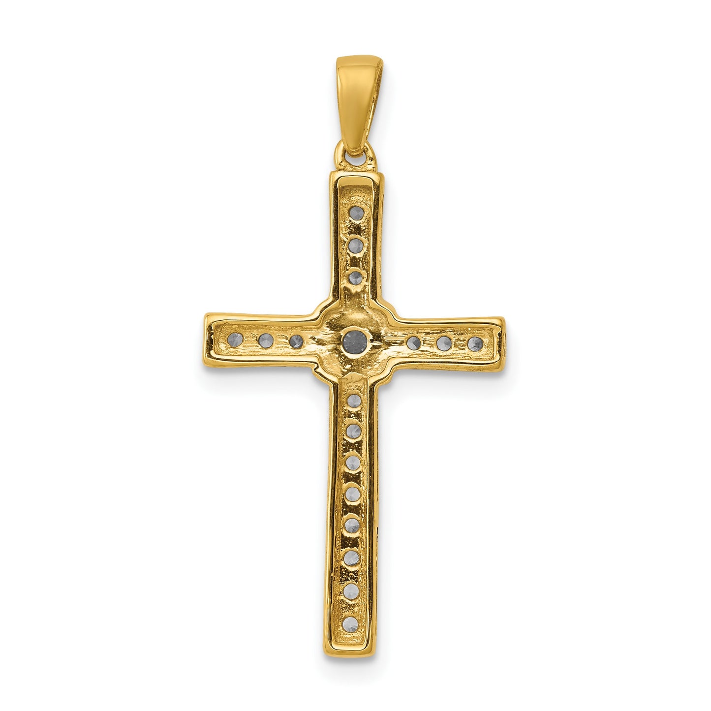 14k 1/3 carat Diamond Cross Pendant