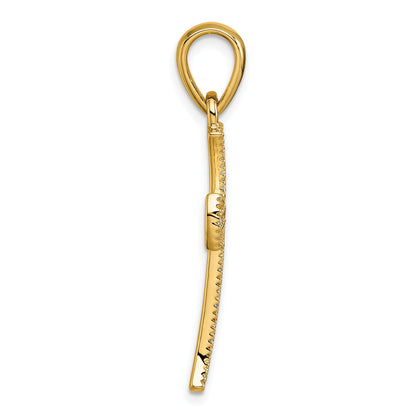 14k  3/8 carat Diamond Cross Pendant