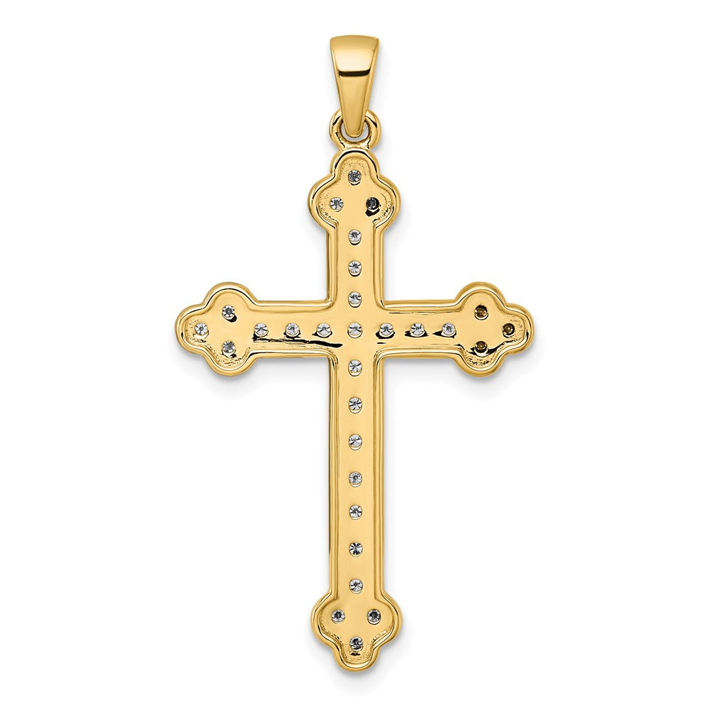 14k 1/4ct. Diamond Cross Pendant