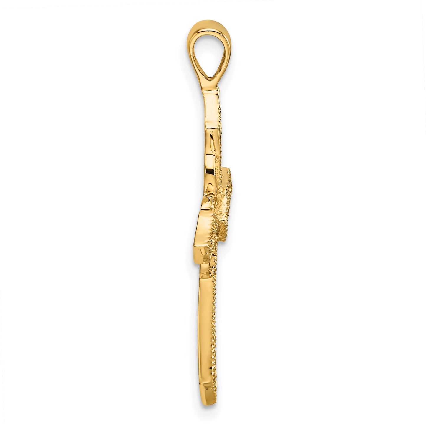 14k Diamond Cross Passion Pendant Mounting