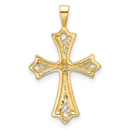 14k Cross w/ Heart Center Pendant Mounting