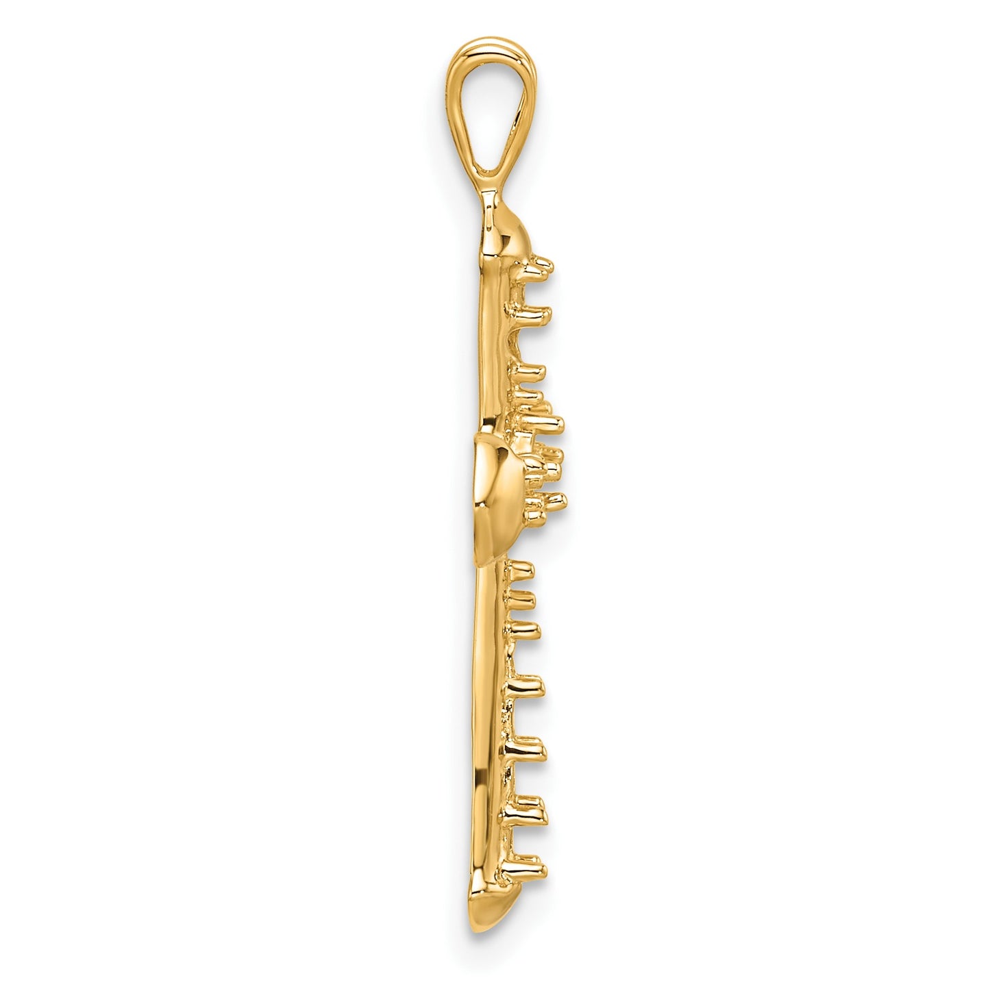 14k Passion Cross Pendant Mounting