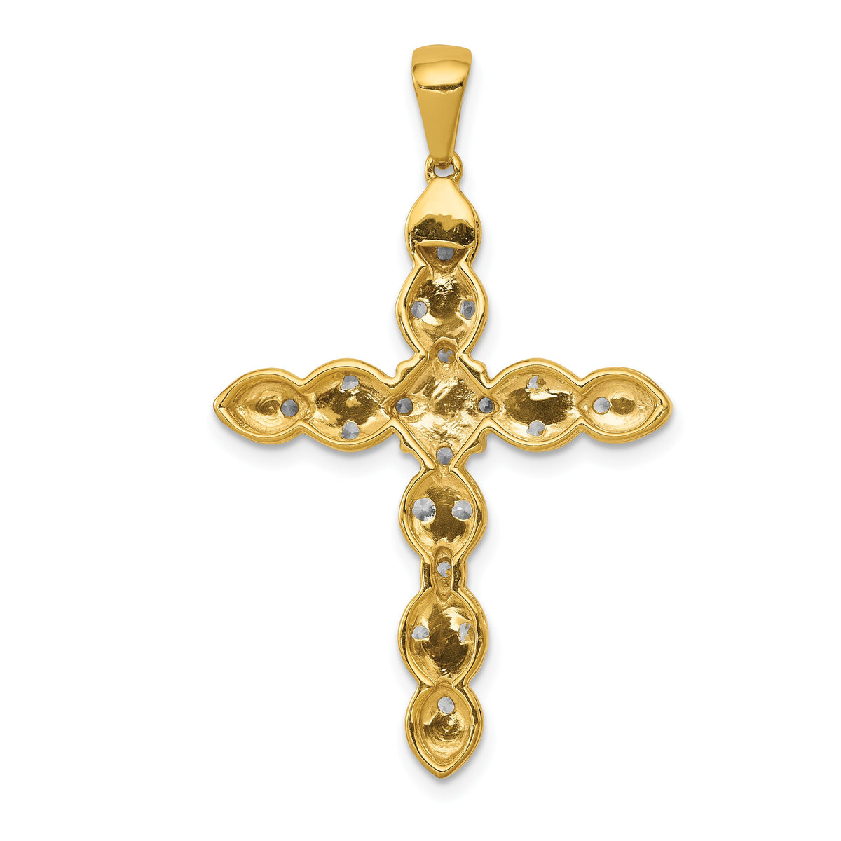 14k 1/2 carat Diamond Cross Pendant
