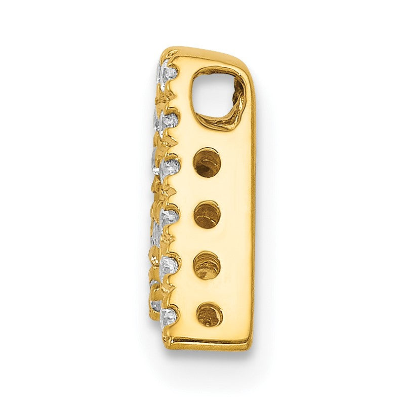 14K  Diamond Letter A Initial Charm