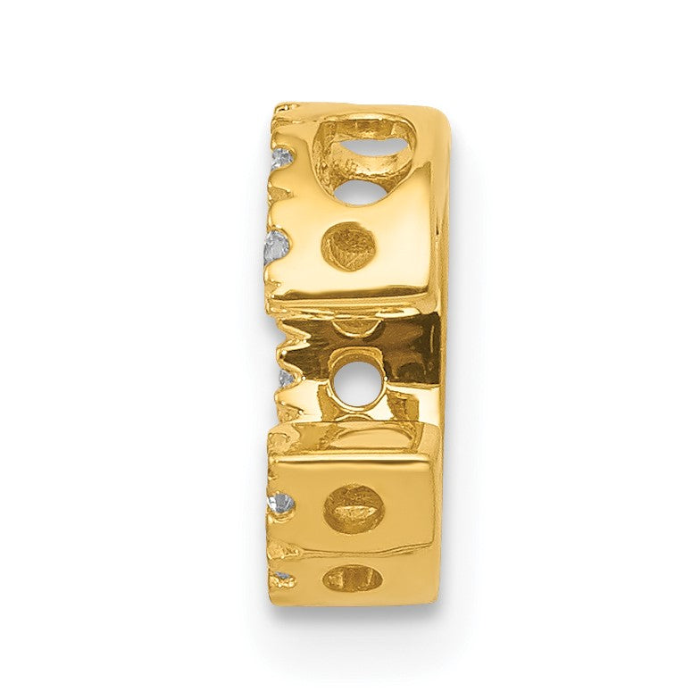 14K  Diamond Letter C Initial Charm