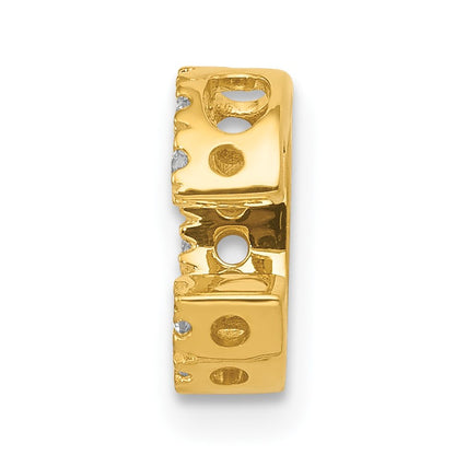 14K  Diamond Letter C Initial Charm