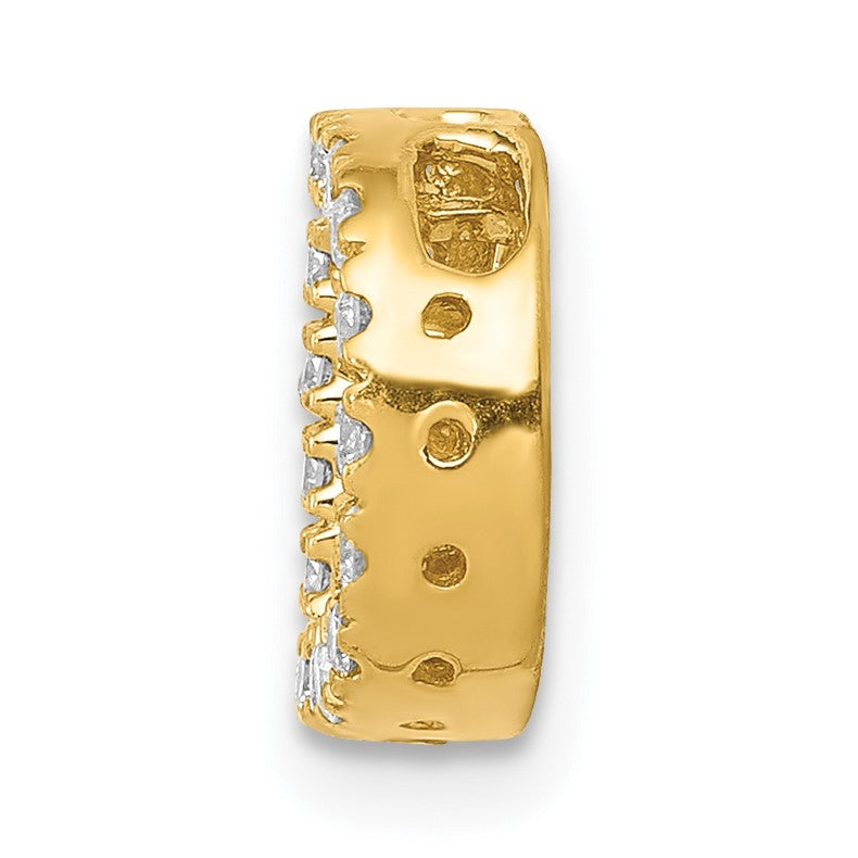 14K  Diamond Letter D Initial Charm