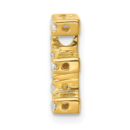 14K  Diamond Letter E Initial Charm