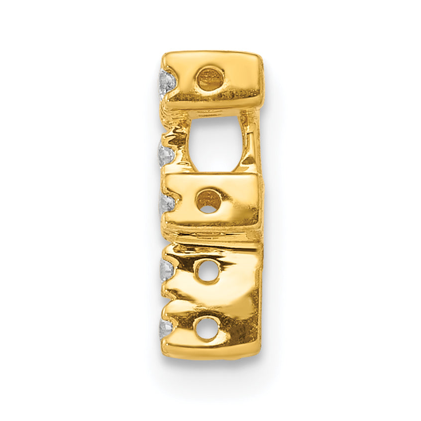 14K  Diamond Letter F Initial Charm