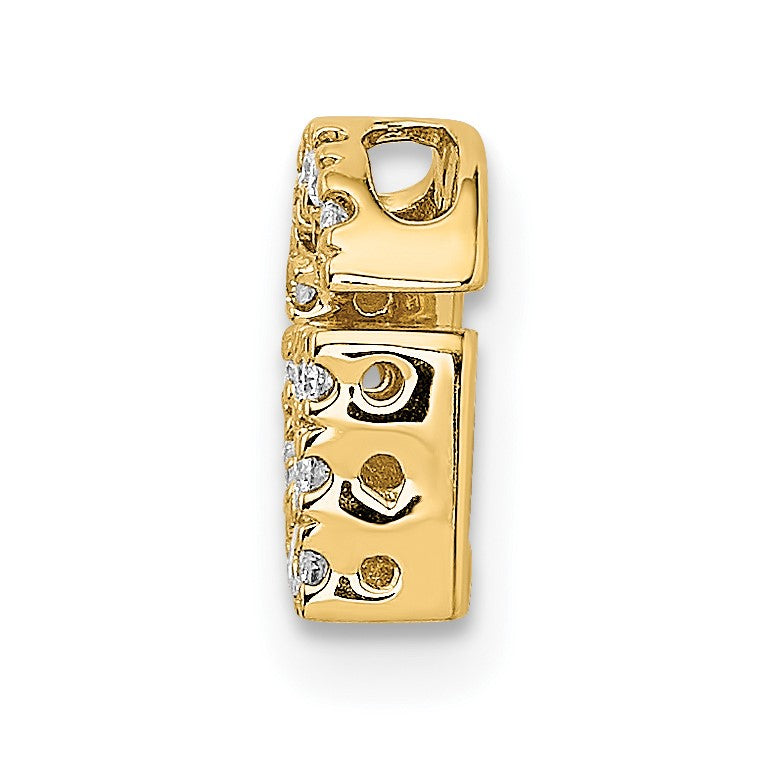 14K  Diamond Letter G Initial Charm