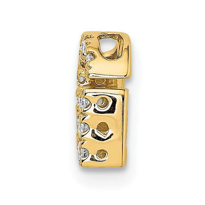 14K  Diamond Letter G Initial Charm