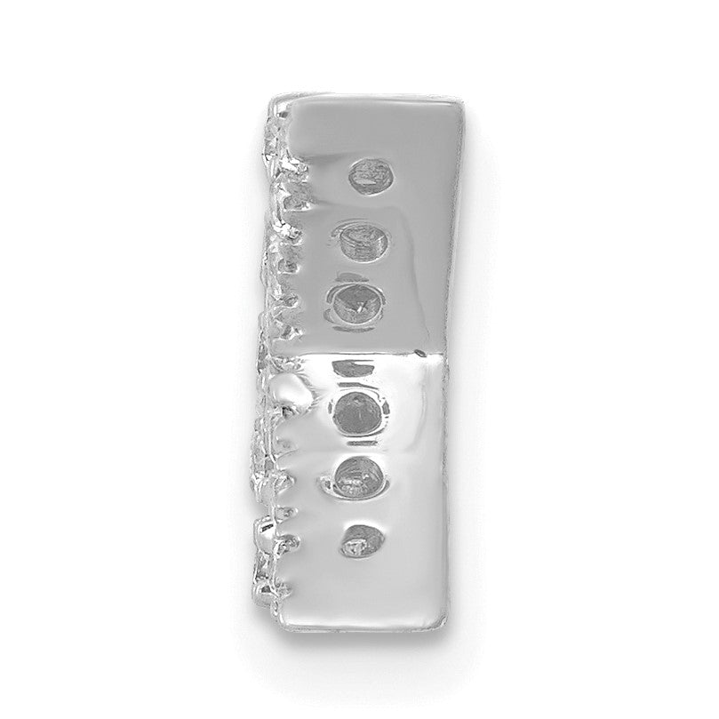 14K  White Gold Diamond Letter K  Initial Charm