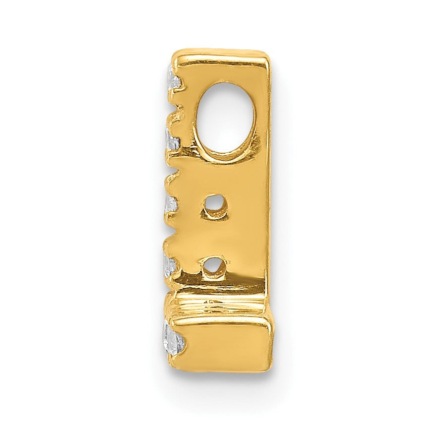 14K  Diamond Letter L Initial Charm