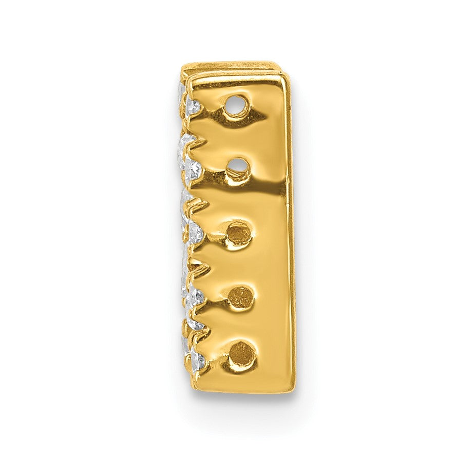 14K  Diamond Letter N Initial Charm