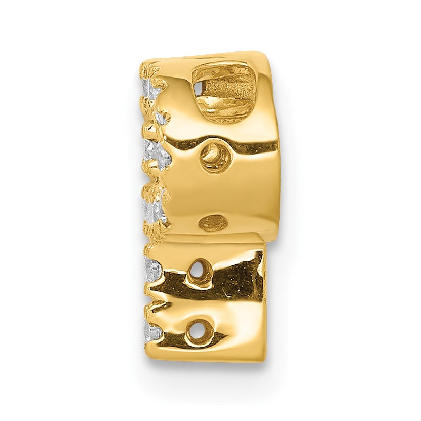 14K  Diamond Letter P Initial Charm