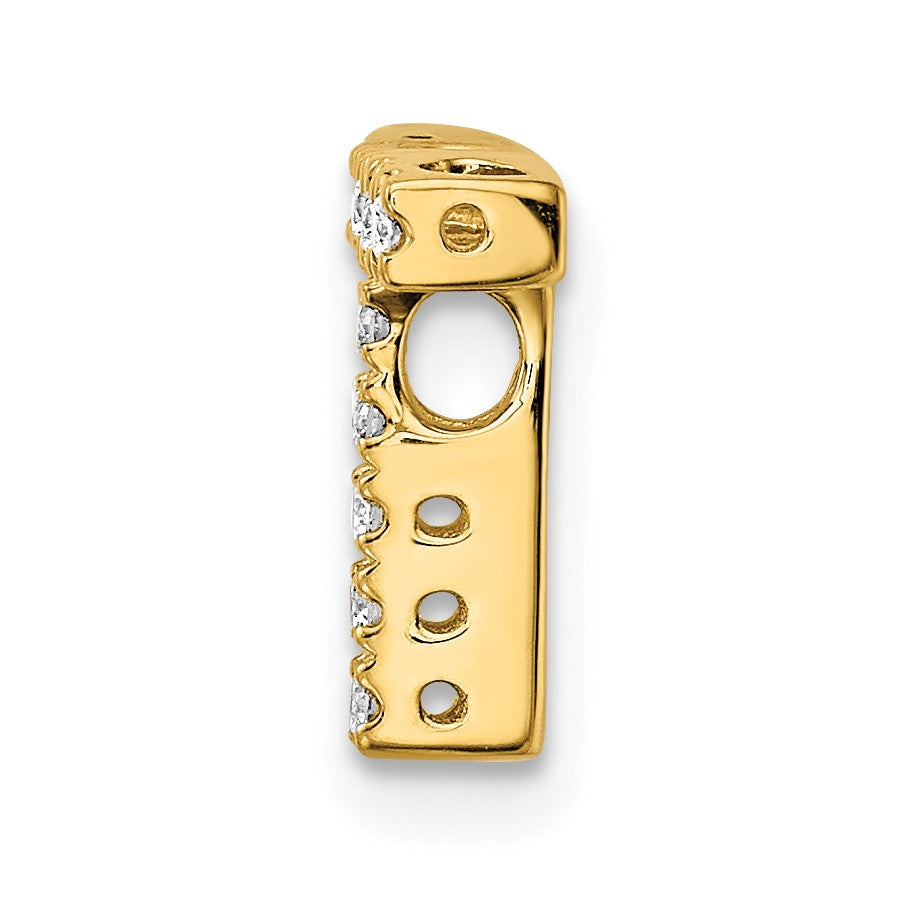 14K  Diamond Letter T Initial Charm