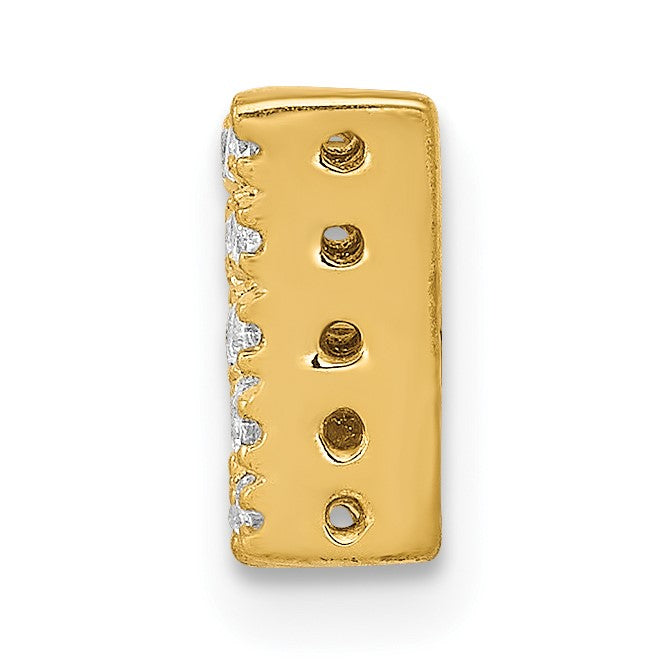 14K  Diamond Letter W Initial Charm