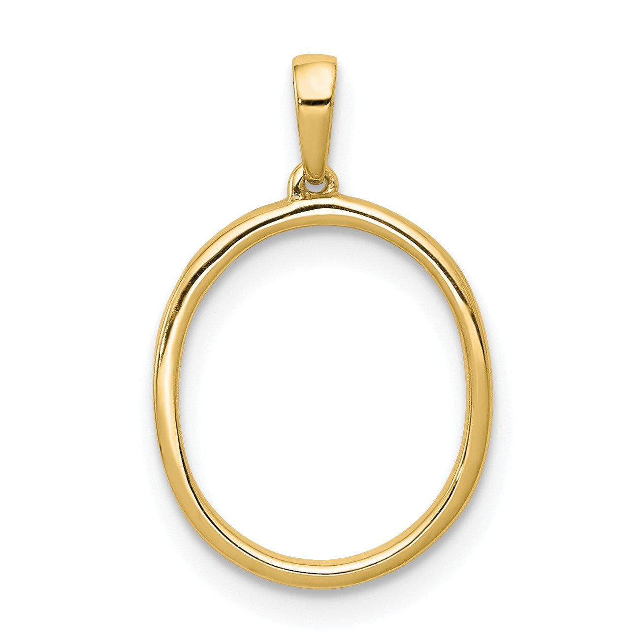 14K Diamond Letter O Initial Pendant